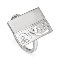 Кольцо из серебра с фианитами Кольцо из серебра с фианитами