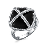 кольцо из серебра с ониксом
