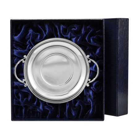 Серебряное блюдце в футляре