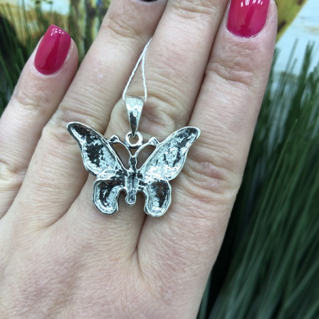 Кулон из серебра «Бабочка»