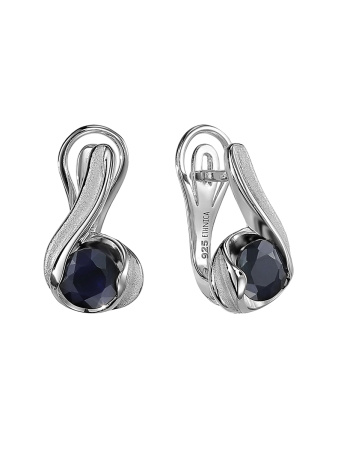 Серьги «Ethnika» с натуральным сапфиром
