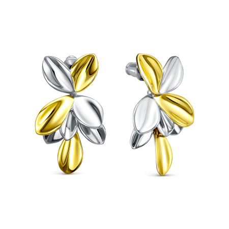 Серьги из серебра «Цветок»