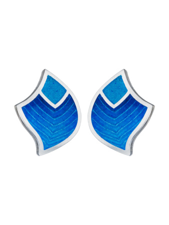 Серьги из серебра с эмалью