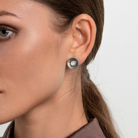 Серебряные серьги «Небесный Диск»