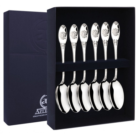 Серебряный набор «Единство» 6 чайных ложек