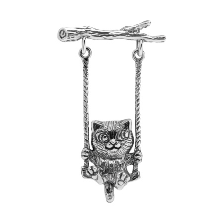 Подвеска из серебра «На качелях»