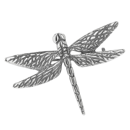 Серебряная брошь «Стрекоза»