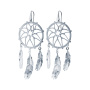Серебряные серьги «Ловец снов»