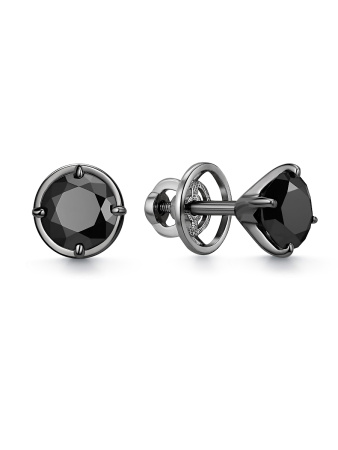 Серьги из серебра со шпинелью