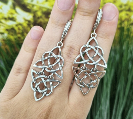 Серьги из серебра «Триглав»