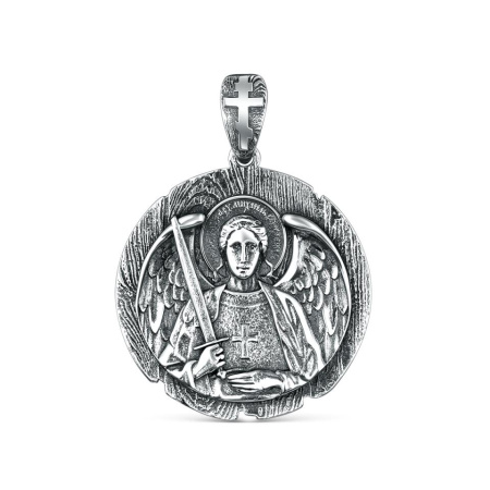 Подвеска из чернёного серебра «Архангел Михаил»