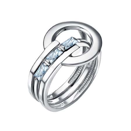 Серебряное кольцо с топазом