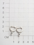 Серьги из серебра с бриллиантами
