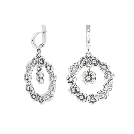 Серьги из серебра «Летнее настроение»