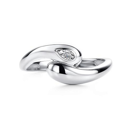 Кольцо из серебра с бриллиантом