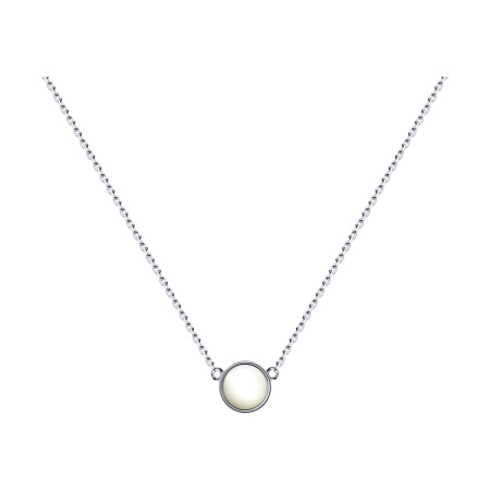 Колье из серебра с перламутром