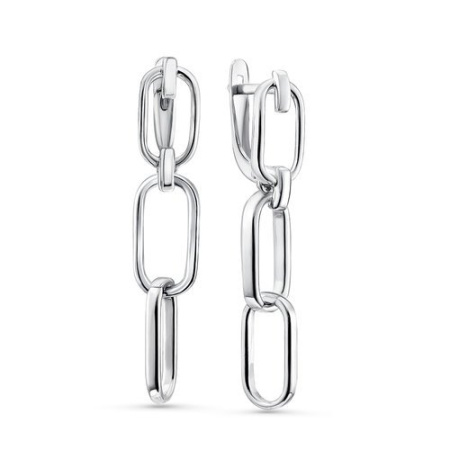 Серьги серебряные «Цепи»