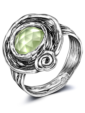 Кольцо из серебра с кварцем