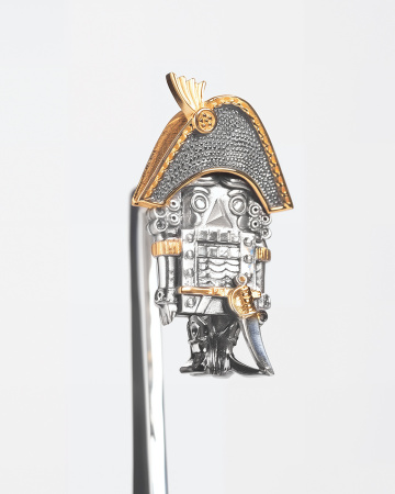 Серебряная закладка для книг «Щелкунчик»