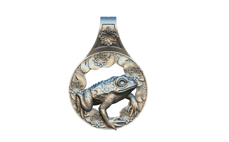 Серебряная подвеска малая «Жаба»