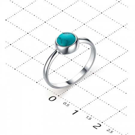 Серебряное кольцо с бирюзой