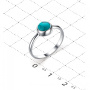 Серебряное кольцо с бирюзой