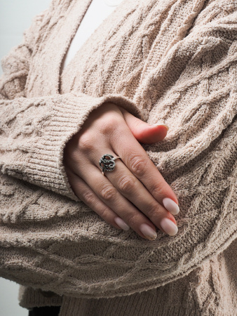 Серебряное кольцо «Дракон»