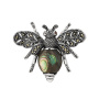 Серебряная брошь «Муха»