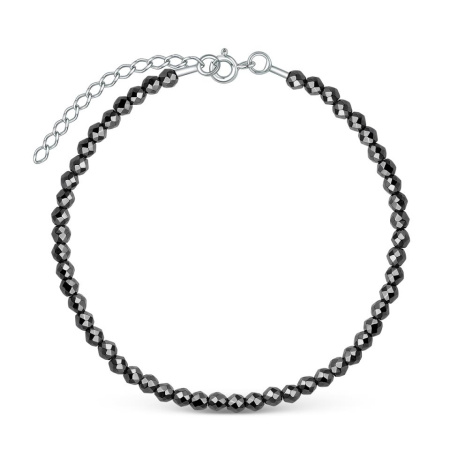Браслет из серебра с гематитом