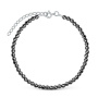 Браслет из серебра с гематитом