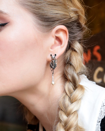 Серьги «Летучая мышь»