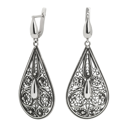 Серьги из серебра «Филигрань»