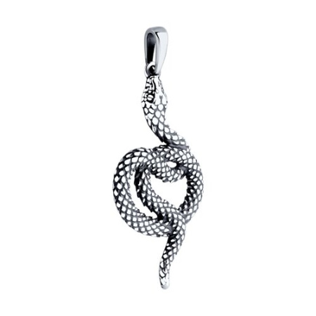 Серебряная подвеска «Змея»