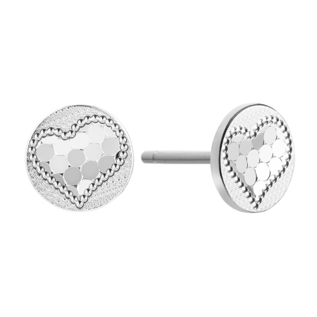 Серьги из серебра «Сердце»