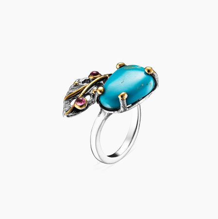 Серебряное кольцо «Перо Жизни»