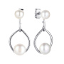 Серьги из серебра с жемчугом