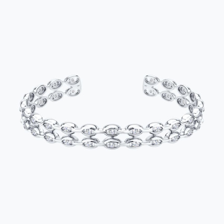 Браслет из серебра с фианитами