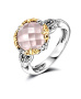 Серебряное кольцо ALEXANDRE VASSILIEV с розовым кварцем