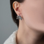 Серьги из серебра «Расти большой!»