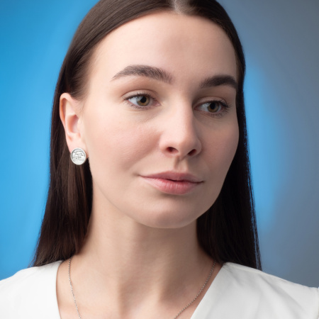 Серьги из серебра «Северная столица»