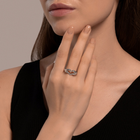 Кольцо из серебра «Love»