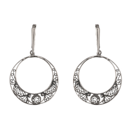 Серьги из серебра «Филигрань»