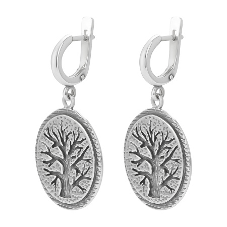 Серебряные серьги «Древо жизни»