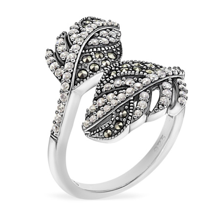 Серебряное кольцо ALEXANDRE VASSILIEV с фианитами Swarovski и марказитами Swarovski