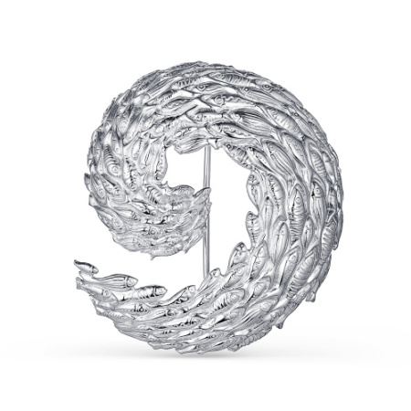 Серебряная брошь «Много-много Рыб»