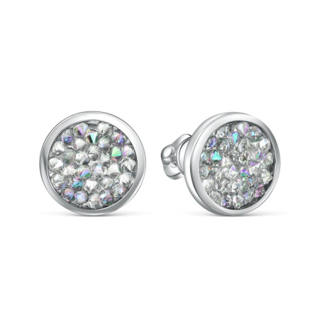 Серьги из серебра с кристаллом Swarovski