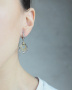 Серьги из серебра с позолотой