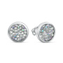 Серьги из серебра с кристаллом Swarovski