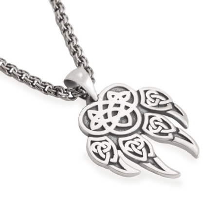 Серебряный оберег «Волчья лапа»