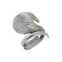 Кольцо серебряное с позолотой